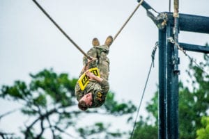 FORT BENNING, Ga. - After two full days and nights of events to test their stamina, technical prowess and mental acuity, 16 teams crossed the finish line April 14 at Camp Rogers here, concluding the Best Ranger Competition. (U.S. Army photo by Patrick Albright, Maneuver Center of Excellence, Fort Benning Public Affairs)