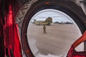 OPA-LOCKA, FLORIDA , FLORIDA (4 September 2019) -- Florida National Guard Soldiers and Airmen, from the CBRN Enhanced Response Force Package (CERFP), load equipment and prepare for potential missions responding to Hurricane Dorian. (Photo by Ching Oettel)